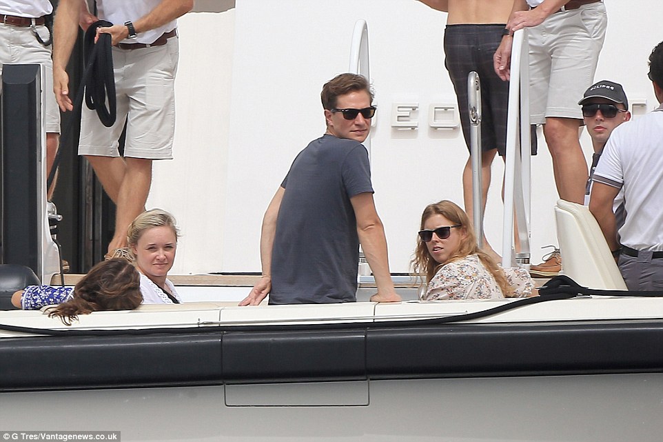 Princess Beatrice aboard Eclipse the second largest megayacht in