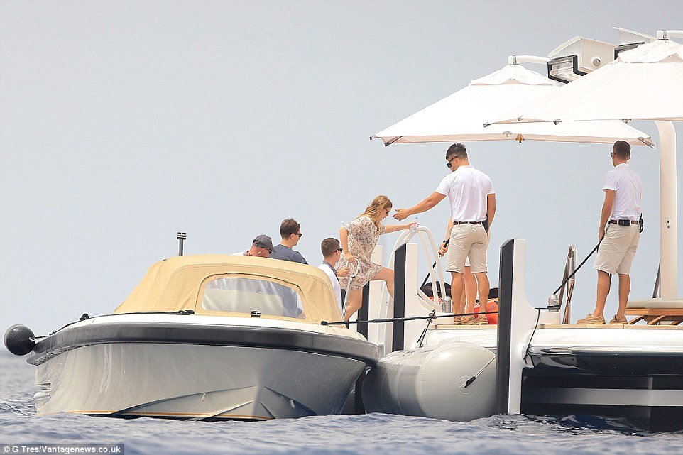 Princess Beatrice aboard Eclipse the second largest megayacht in